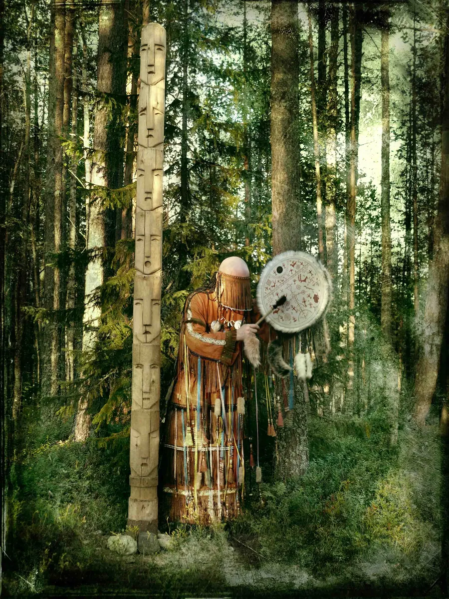Капище Северных Ветров (шаманские мотивы) — художественная фотография Вячеслава Ларионова (серия «Капище и сакральное», 2021 г.)