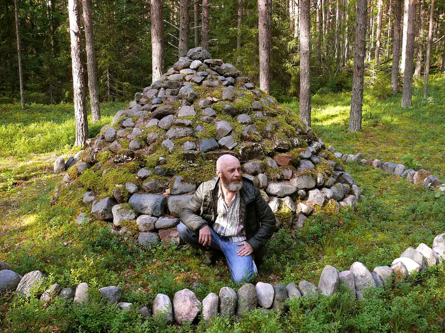 Автопортрет — художественная фотография Вячеслава Ларионова (серия «Тексты и мысль», 2017 г.)