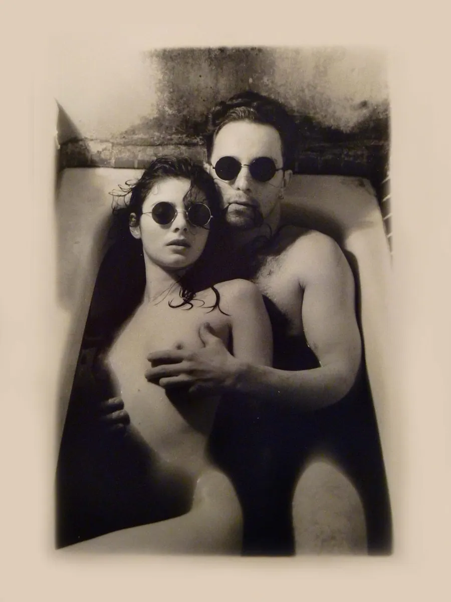 Автопортрет — художественная фотография Вячеслава Ларионова (серия «Тексты и мысль», 2018 г.)